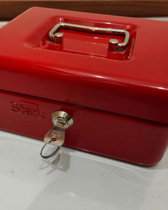 cassetta di sicurezza stark rossa nuova 19x15