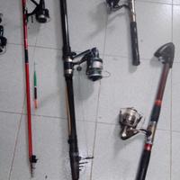 canne da pesca da lago e mare