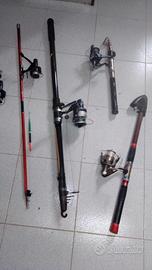 canne da pesca da lago e mare