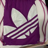 Sacca Adidas fucsia e bianca con logo