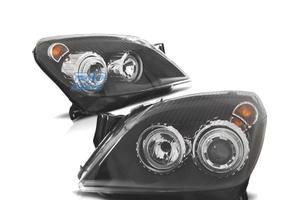 FARI OPEL ASTRA H 04-09 OCCHI ANGEL FONDO NERO