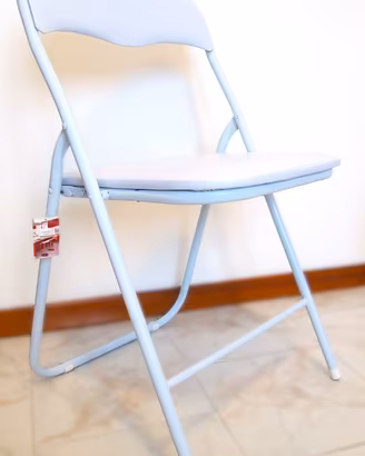 Sedia pieghevole da interno in acciaio verniciato