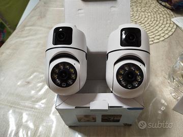 Set di 2 telecamere wifi con doppio obiettivo 