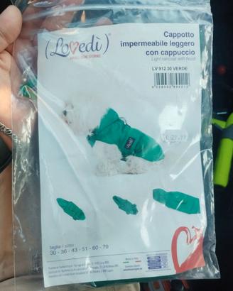 impermeabile per cane taglia piccola