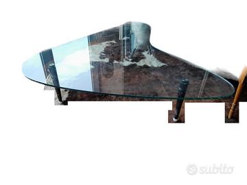 Tavolino Triangolare In Vetro Da Salotto