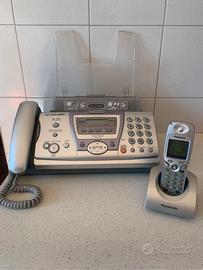 Telefono fisso con fax e cordless abbinato
