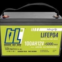 Batteria Litio LiFePo4 100ah12v 10 ANNI GARANZIA