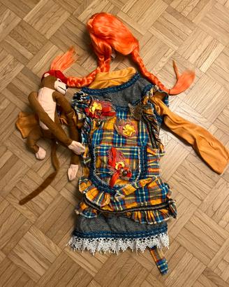 Costume Carnevale Piccola Pippi Lusso