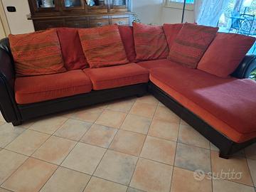 divano ad angolo ,stile Mozambico 