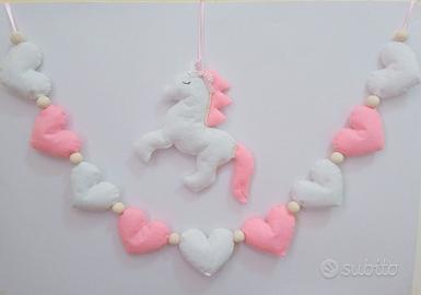 Unicorno + banner per culla