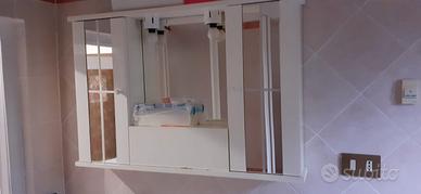Specchiera bagno bianca