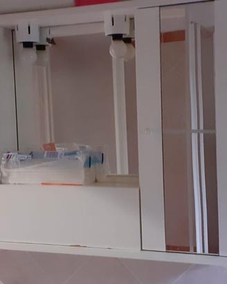 Specchiera bagno bianca