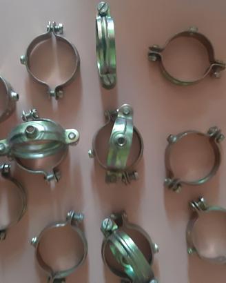 94 Collarini per tubo tubi acciaio zincato Ø 42 mm