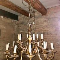 Lampadario in ottone