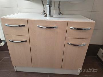 mobile bagno sotto colonna