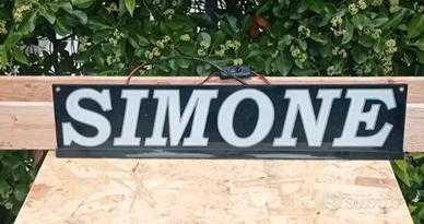 Tabella luminosa camion macchina camper 