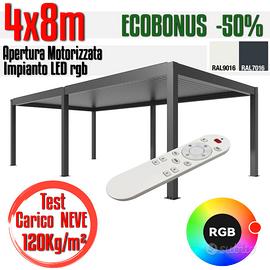 Pergole bioclimatiche 8x4 elettirche motorizzate