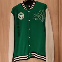 Maglione varsity, uomo, verde, taglia XL