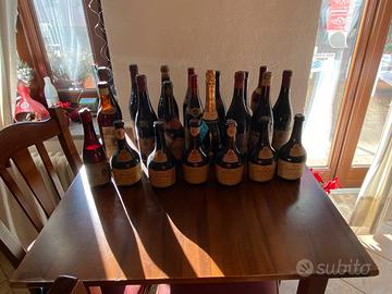 collezione di vini vintage compreso barolo