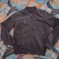 Giubbotto uomo bomber grigio, taglia S 