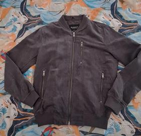 Giubbotto uomo bomber grigio, taglia S 