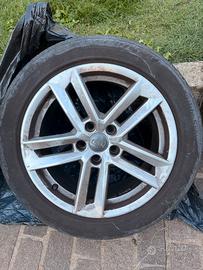 4 cerchi in lega audi da 17” + gomme invernali