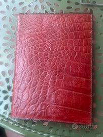 Portacarte in pelle di coccodrillo