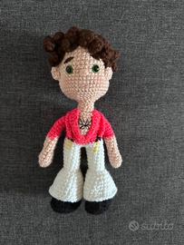 Amigurumi crochet Harry Styles fine line
