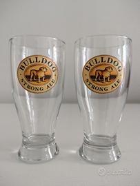 Set 2 bicchieri birra Bulldog 0.25 l