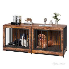 Mobile Cuccia per Cani Rimovibile Tavolo in Legno