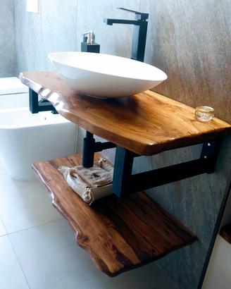 MENSOLE LAVABO IN ULIVO 