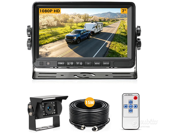 telecamera retromarcia con monitor 7” camper camio