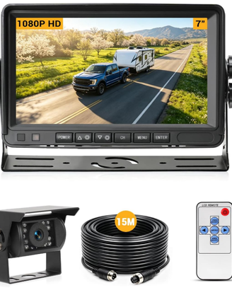 telecamera retromarcia con monitor 7” camper camio
