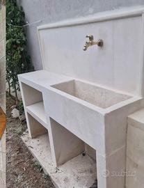 Lavabi fioriere in pietra leccese