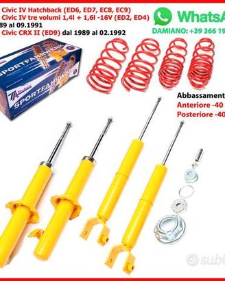 ASSETTO SPORTIVO Honda Civic CRX II ED9 / III EH6
