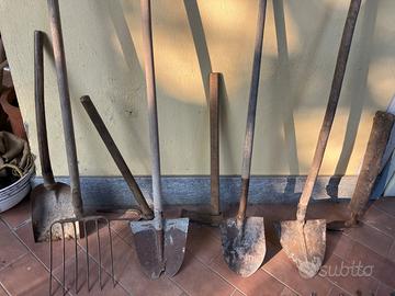 attrezzi vari da giardino vintage