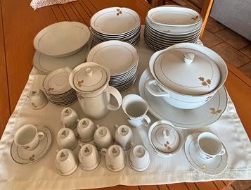 Servizio Piatti e caffè x 12 Porcellana Mai usato