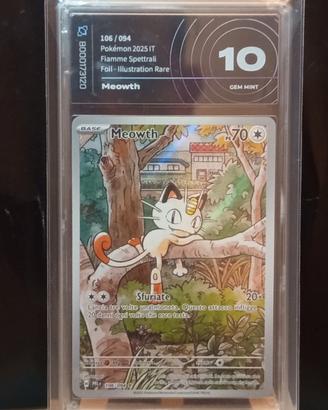 Pokémon Meowth 106/094 Fiamme Spettrali AiGrad 10