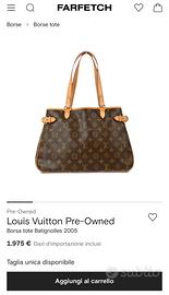 Borsa mai usata louis vuitton