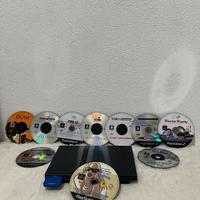 Sony PlayStation 2 (PS2) Slim + Lotto 10 Giochi