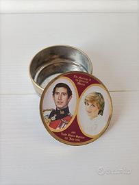 Scatola Vintage 1981 matrimonio Carlo e Diana 