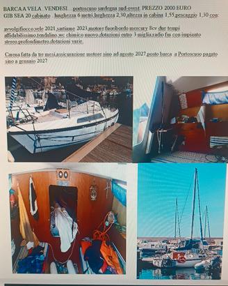 barca a vela gib sea 20 a Portoscuso Sardegna 