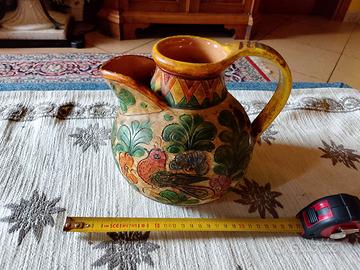 Brocca ceramica vintage deruta m.sambuco