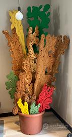 Scultura di legno -cactus- di Urano Palma