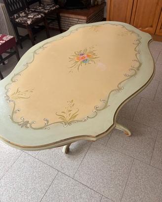 Tavolo in legno 6 posti stile veneziano