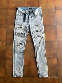 amiri jeans mx1 bandana patch