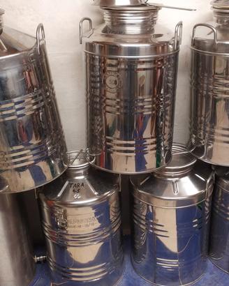 Contenitori olio acciaio inox 18/10 alimentare 50L