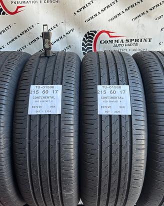 4 PNEUMATICI 215/60 R17 CONTINENTAL ESTIVE