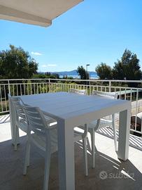 Appart.fronte mare c/terrazzo arredato a 30mt mare