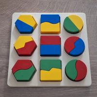 Gioco forme geometriche in legno